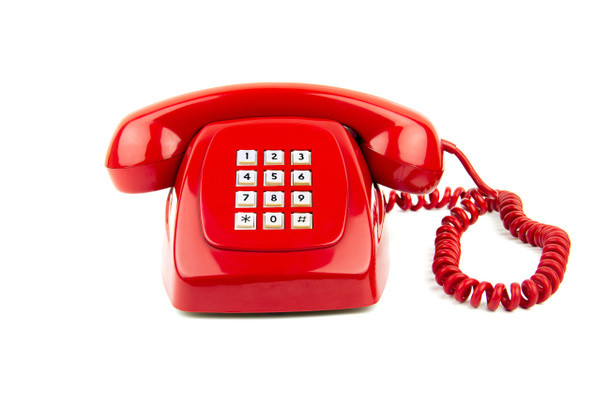 eski kırmızı telefon - Fotoğraf, Görsel