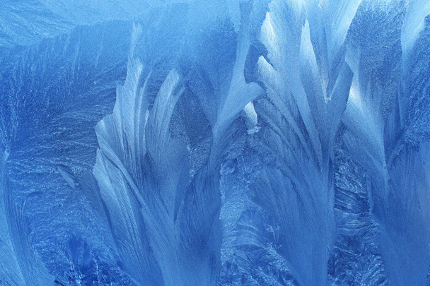 Wzory lodu na szkle - Zdjęcie, obraz