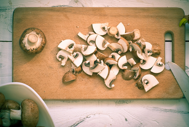 Sliced mushrooms - Photo, Image