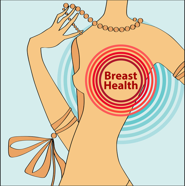 векторная иллюстрация здоровья груди
 - Вектор,изображение