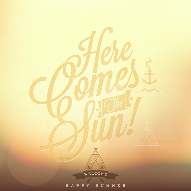 Here comes the sun - Vector, Image