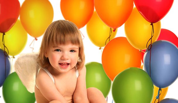 Angel with balloons - Photo, image