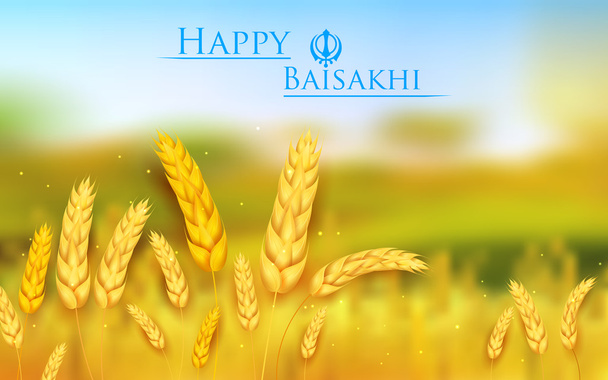Happy Baisakhi - Vector, Image