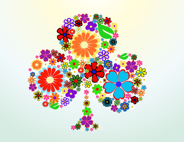 Colorful spring flowers illustration - Photo, Image