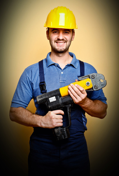 Smiling worker - Фото, изображение