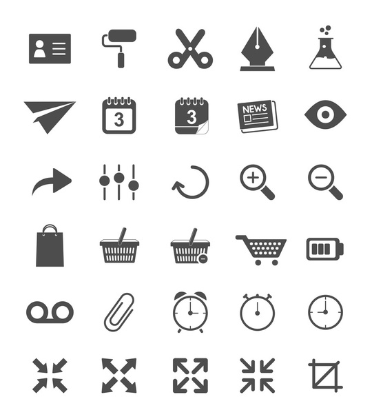 Varios Iconos planos
 - Vector, Imagen