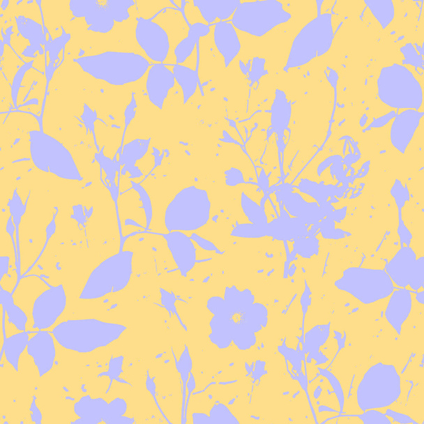 Naadloos grafisch patroon met handgetekende bloemen voor oppervlakteontwerp en andere ontwerpprojecten - Vector, afbeelding