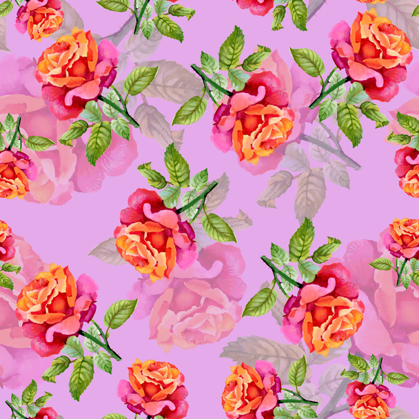 Roses seamless pattern - Foto, immagini