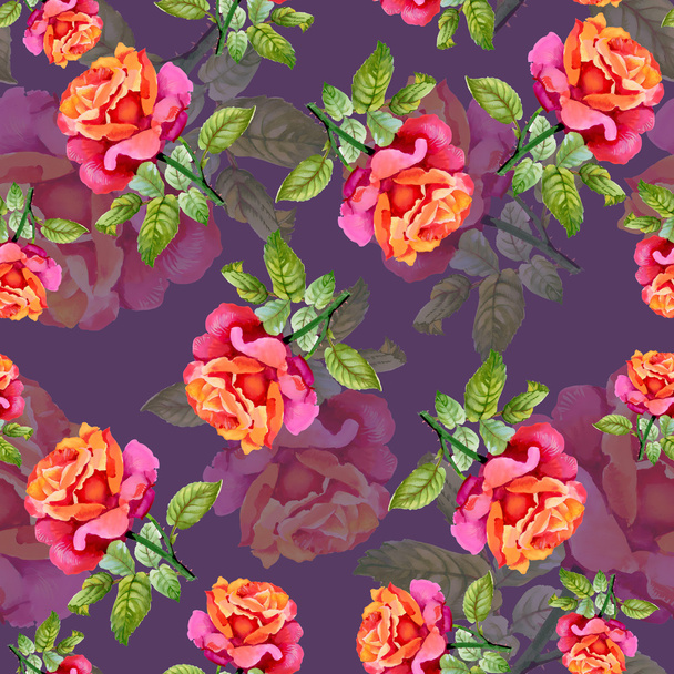 Roses seamless pattern - Valokuva, kuva