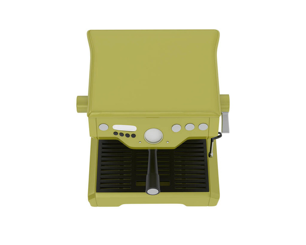Coffee machine isolated on background. 3d rendering - illustration - Photo, Image