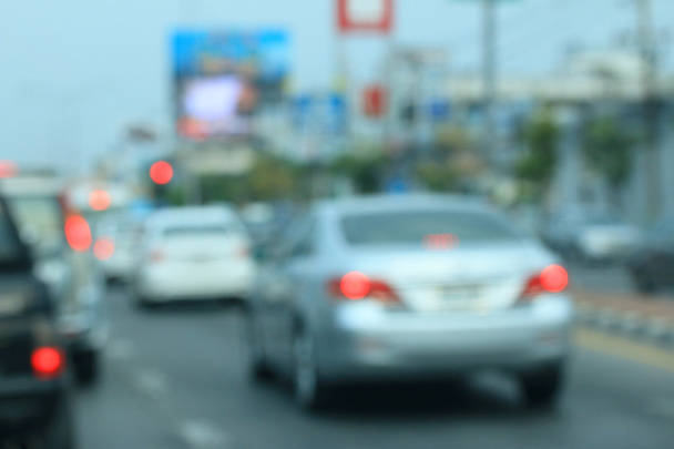 Blurred of car in city - Photo, Image