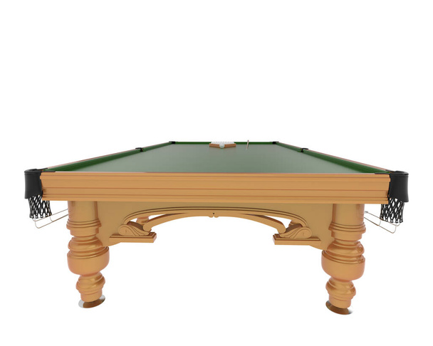 Pool table isolated on background. 3d rendering - illustration - Photo, Image