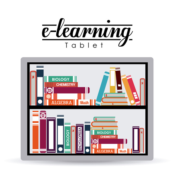 e-learning design - Vektor, obrázek