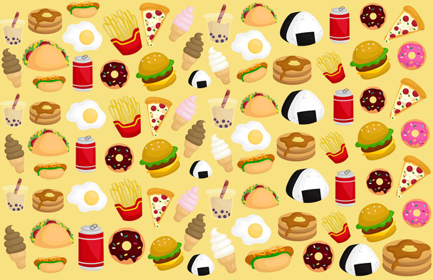 Food Background - Vector, Image