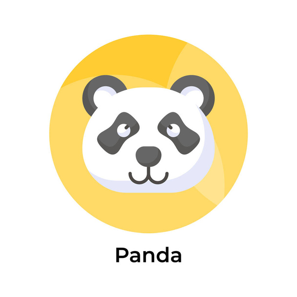 Ухватитесь за эту привлекательную икону панды, готовую к использованию - Вектор,изображение