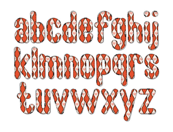Colección versátil de letras del alfabeto de la armonía para diversos usos - Vector, Imagen