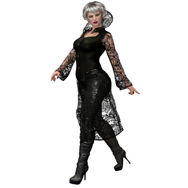 Representación 3D, ilustración, mujer en forma con la pierna protésica - Foto, imagen