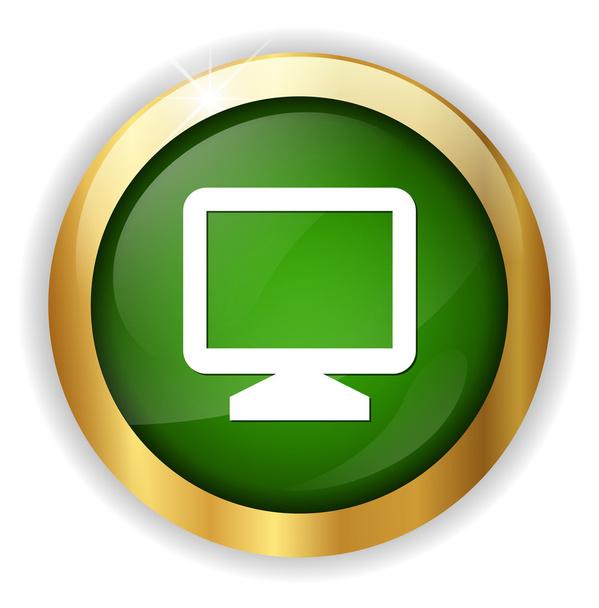 Monitor web icon - Vektor, obrázek