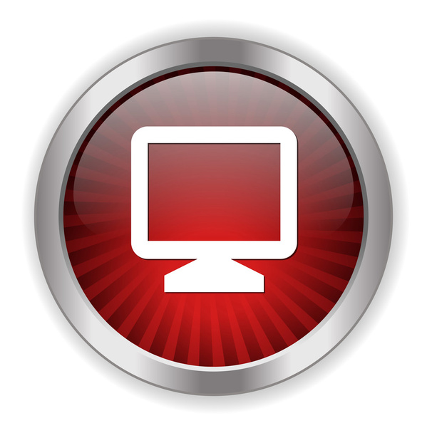 Monitor web icon - Vektor, obrázek