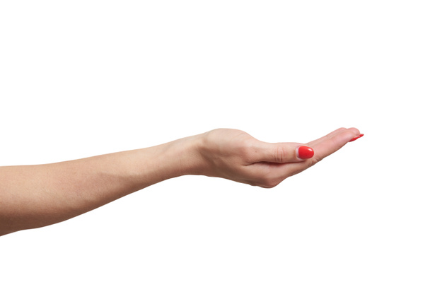 offene weibliche Handfläche - Foto, Bild