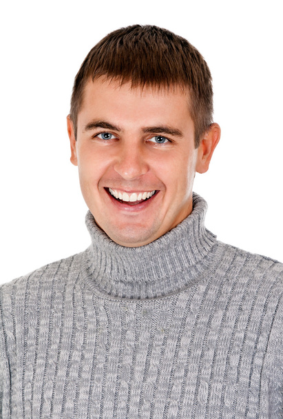 Portrait of beautiful smiling man - Foto, afbeelding
