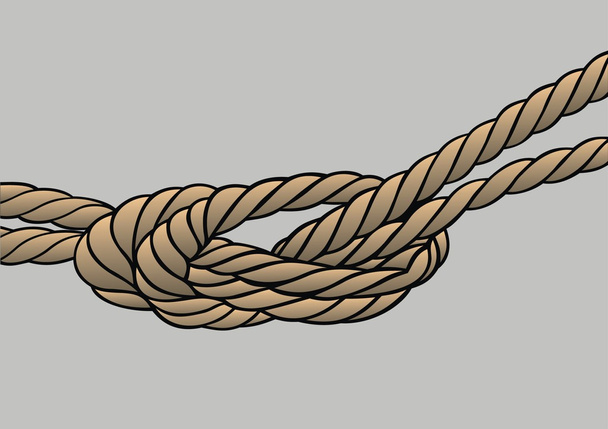 rope knot isolated - Vector, Image