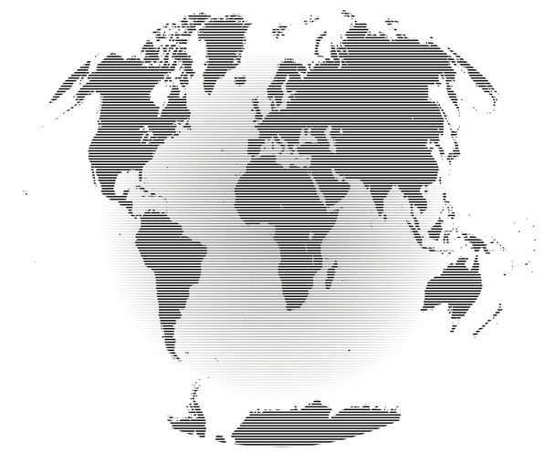 すべての大陸と世界地図  - ベクター画像