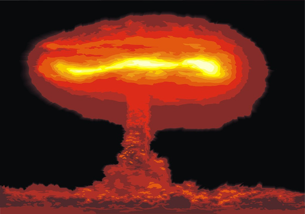 Explosión nuclear - Vector, Imagen