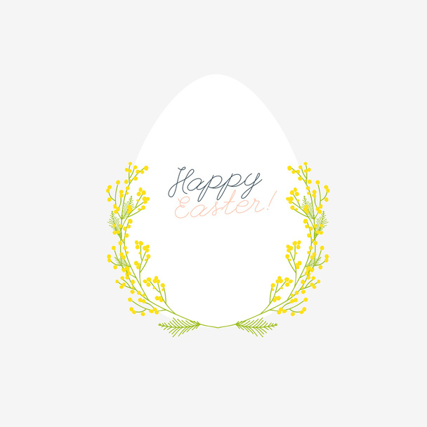 Tarjeta de felicitación feliz Pascua - Vector, imagen