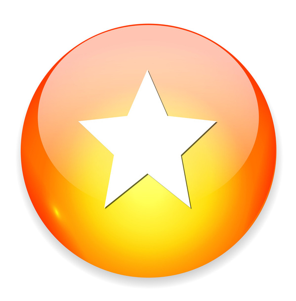 Star web icon - Vector, afbeelding