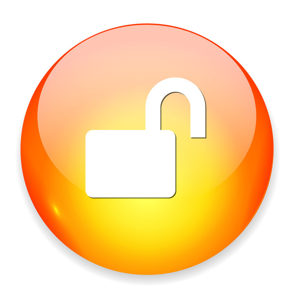Lock web icon - Vektor, Bild
