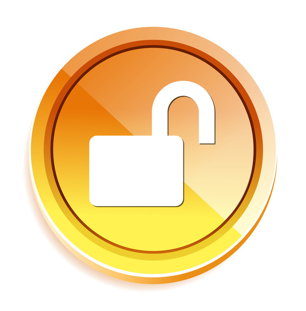 Lock web icon - Διάνυσμα, εικόνα