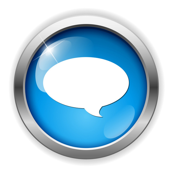 Chat icon speech button - Vector, Image