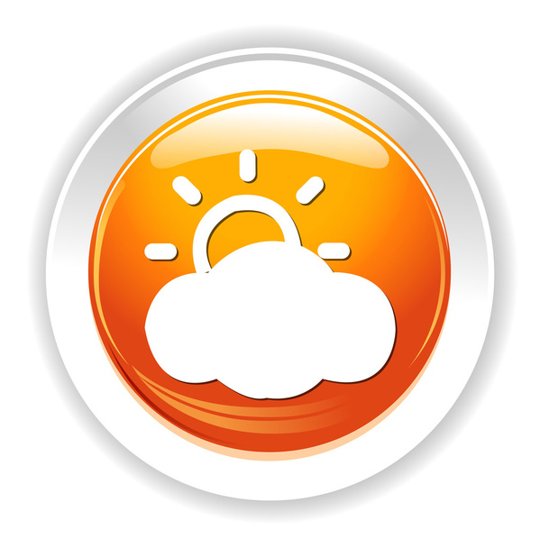 Weather icon  button - Vettoriali, immagini