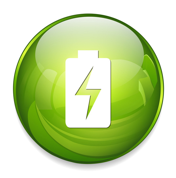 Battery  charging icons - Vektör, Görsel