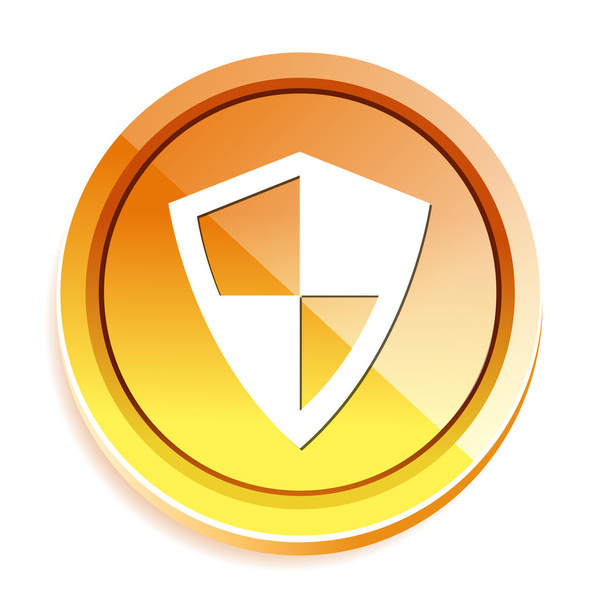Shield web button - Vektor, obrázek