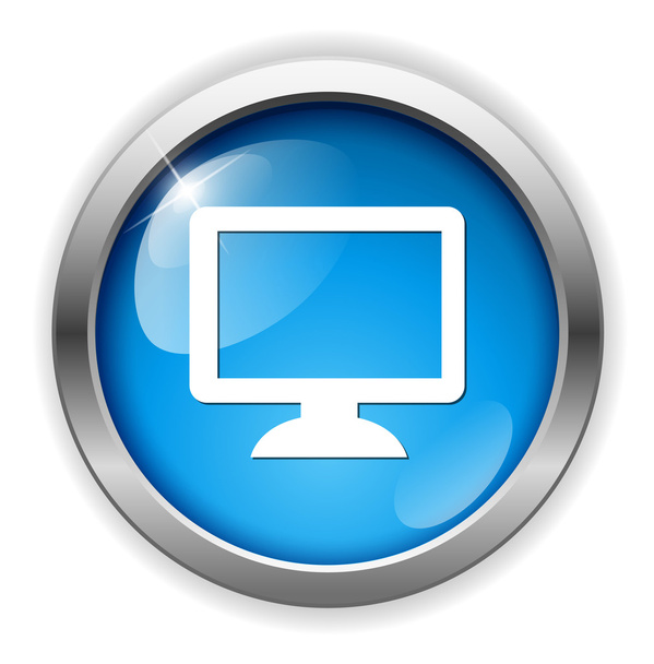 Monitor web icon - Vector, imagen