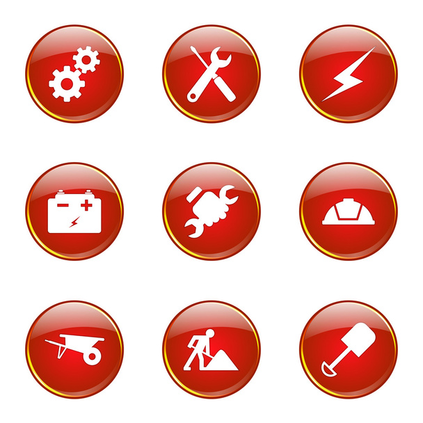 Construction Tools Icon Set - Vector, Image