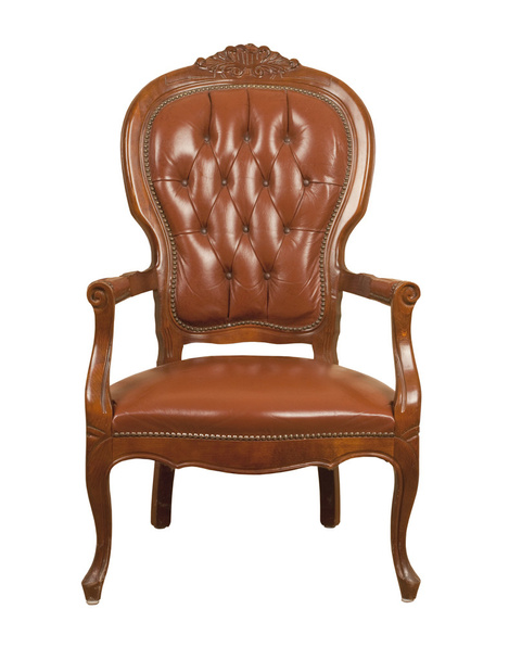 Brown Leather armchair - Photo, Image