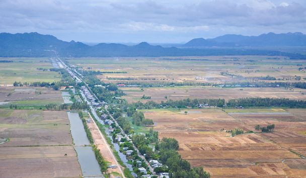 Veduta aerea delle risaie nel Delta del Mekong
 - Foto, immagini