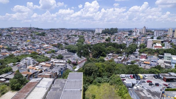 Aerial view of the city of Diadema, Sao Paulo, Brazília. - Fotó, kép