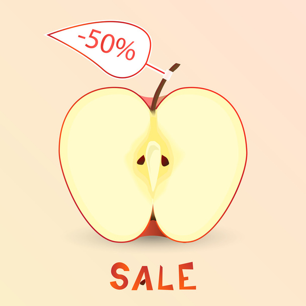 Apple sale - Vector, Image