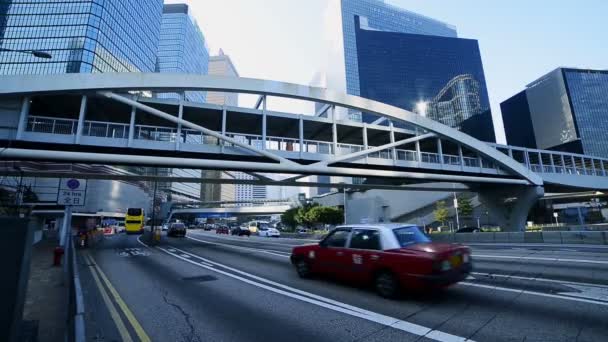 El bullicioso distrito financiero de Hong Kong - Metraje, vídeo
