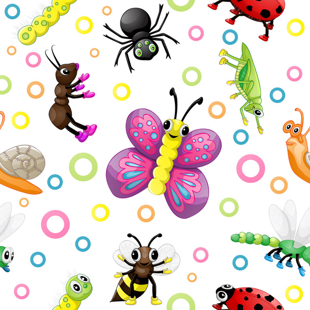 Modèle mignon insectes dessin animé
 - Vecteur, image