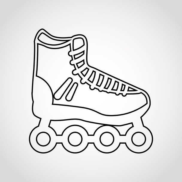 ícone de patins
  - Vetor, Imagem