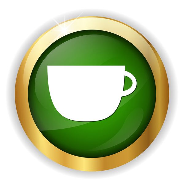 Coffee web icon - Wektor, obraz