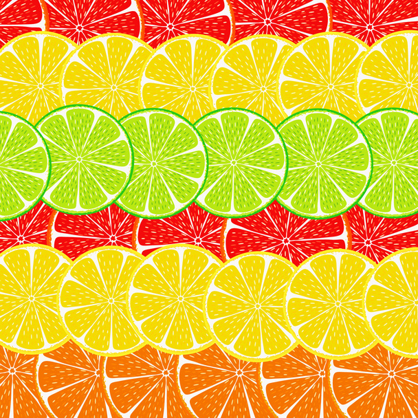 Citrus segment achtergrond - Vector, afbeelding