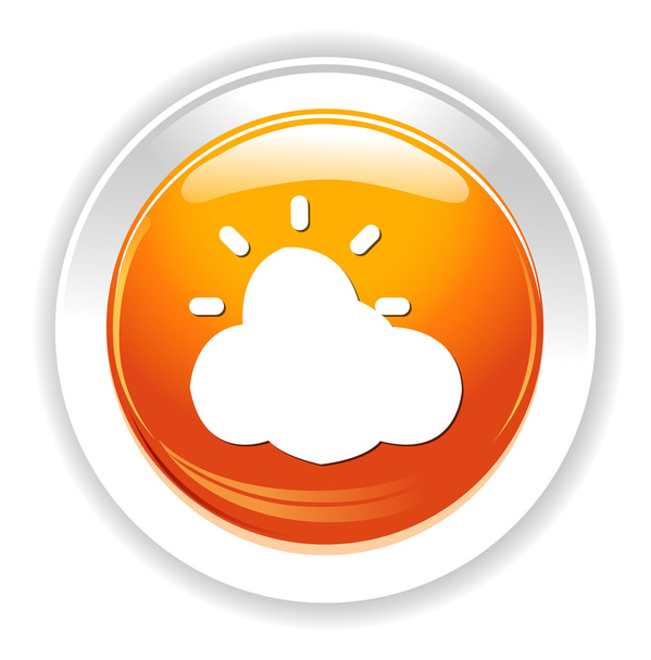 Weather icon button - Vettoriali, immagini