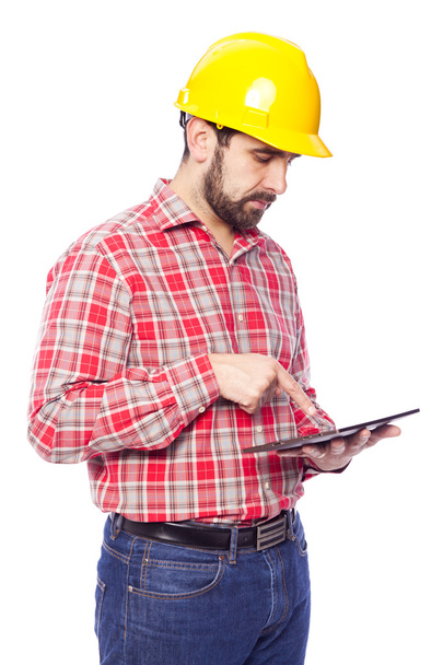 Architect holding a tablet computer - Foto, imagen