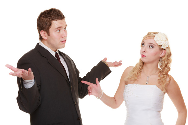 Couple having argument conflict - Фото, изображение